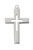 Sterling Silver Polished Cutout Cross on 24" Chain L9315