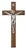 10" Walnut and Silver Wall Crucifix 79-71