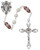 6mm Pearl Rosary with Dark Amethyst-Colored Our Father Beads R917DAG