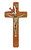 8" Walnut Holy Spirit Wall Crucifix 77-56