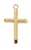 Gold over Sterling Silver Cross on 16-18" Chain J8004