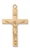 Gold over Sterling Silver Lord's Prayer Crucifix on 24" Chain J8080