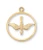 Gold over Sterling Silver Holy Spirit Medal on 16-18" Chain J369