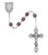 6mm AB Dark Amethyst-Colored February Birthstone Rosary R391-DAKF