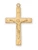 Gold over Sterling Silver Crucifix on 18" Chain J7027