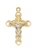 Gold over Sterling Silver Two-Tone Crucifix on 16-18" Chain JT9112