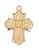 Gold over Sterling Silver 4-Way Medal on 18" Chain J1810
