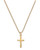 Gold over Sterling Silver Baby Cross on 13" Chain J6099B