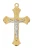 Gold over Sterling Silver Two Tone Crucifix on 18" Chain JT5002S