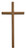 10" Beveled Walnut Wall Cross 71-23
