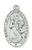 Sterling Silver St. Christopher Medal on 24" Chain L550CH