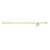 Gold Tone Figaro Chain Holy Spirit Bracelet BR98