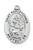 Sterling Silver St. Christopher Medal on 24" Chain L461CH24