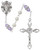 6mm Pearl Rosary with Light Amethyst-Colored Our Father Beads R917AMKF