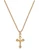 Gold over Sterling Silver Baby Crucifix on 13" Chain J8017B