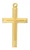 Gold over Sterling Silver Cross on 24" Chain J9225