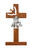 6" Walnut Holy Spirit Standing Cross with Communion Chalice 75-62