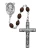4x6mm Brown Wood Bead Rosary R287DF