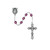 6mm Dark Amethyst-Colored February Birthstone Rosary 875-DAG