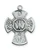 Sterling Silver Holy Spirit 4-Way Medal on 18" Chain LMG5S