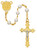 6mm Gold Plated Two-Tone Pearl Rosary R672HF