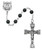 6mm Genuine Black Onyx Rosary 164ASF