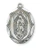 Our Lady of Guadalupe Sterling Silver Medal on 24" Chain L2503GU