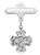 Sterling Silver 4-Way Medal Baby Pin 428LT