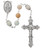 8mm Amazonite Gemstone Rosary with Capped Our Father Beads R930F