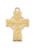 Gold over Sterling Silver Celtic Cross on 18" Chain J8083