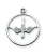 Sterling Silver Holy Spirit Medal on 18" Chain L369