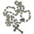 8mm Smoky Crystal Rosary with Pewter Crucifix, CR508
