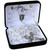 8mm Clear Crystal Rosary with Pewter Crucifix, CR518