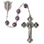 8mm Indigo Crystal Rosary with Pewter Crucifix, CR548