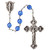 8mm Azure Crystal Rosary with Pewter Crucifix, CR578