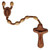 8mm Oval Pinewood Corded Rosary, R3458
