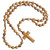 10mm Olive Wood Rosary with Cross Our Father Beads, R3554