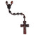 10mm Teardrop Dark Jujube Wood Rosary, R3843