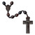 12mm Oval Dark Jujube Wood Rosary, R3852