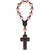 8mm Rhodonite and Jujube Wood One Decade Rosary, R4318
