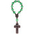8mm Green Jade and Jujube Wood One Decade Rosary, R4718