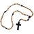 6mm Picture Jasper and Jujube Wood Rosary, R5156