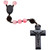8mm Pink Jade and Jujube Wood Rosary, R5358