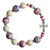 Rosary Bracelet with 10mm/12mm Pink Gemstone Beads, RBA71