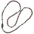4mm Oval Jujube Wood Twisting Rosary Bracelet, RBS4D