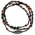 4mm Oval Jujube Wood Twisting Rosary Bracelet, RBS4D