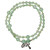 4mm Genuine Green Jade Twist Rosary Bracelet, RBS73