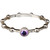 Sterling Silver February Birthstone Rosary Ring with Cubic Zirconia, RRFEB