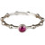 Sterling Silver July Birthstone Rosary Ring with Cubic Zirconia, RRJUL