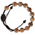 Adjustable Rosary Bracelet with 10mm Picture Jasper and Jujube Wood, RSC11